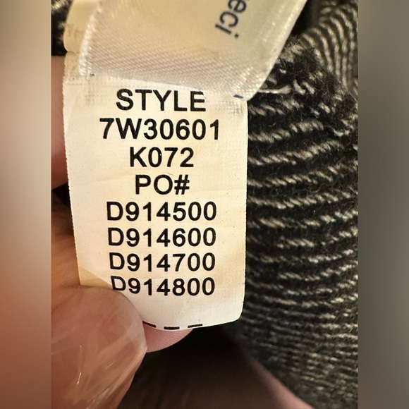 Lucky Brand Wool Blend Pea Coat Black Gray Double-Breasted Button-Up Jacket Sz M - Picture 12 of 15